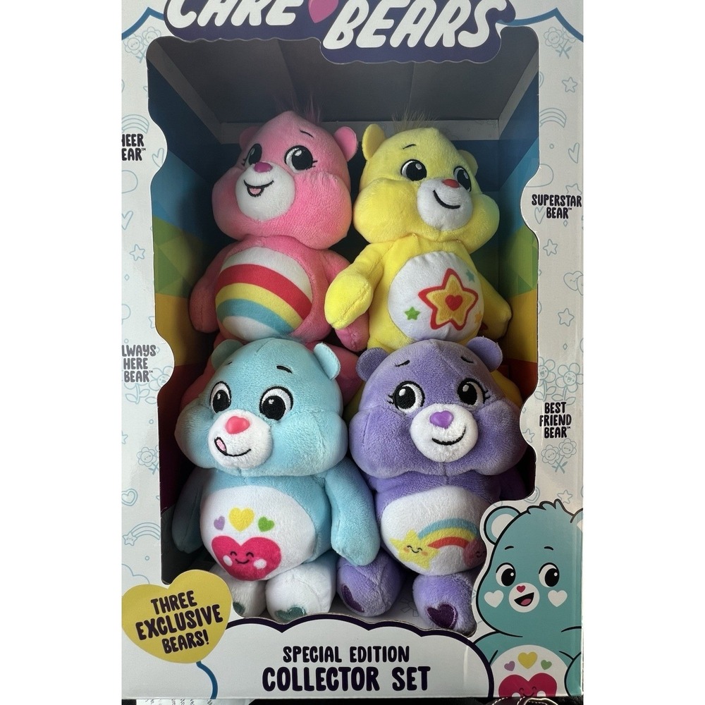 2024 Care Bears *SPECIAL EDITION COLLECTOR SET* Exclusive 8" Plush Bears NEW!!